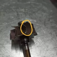 Место касания крыльчатки вала о корпус горячей улитки